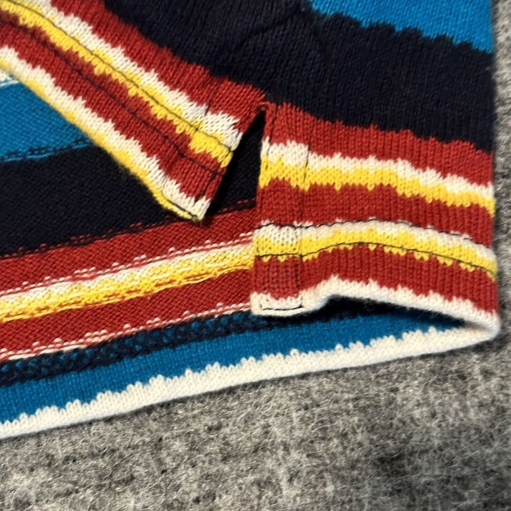 AMBSN California Polo Shirt Mens Medium Striped Knit Polo Cali West Coast - Picture 5 of 15